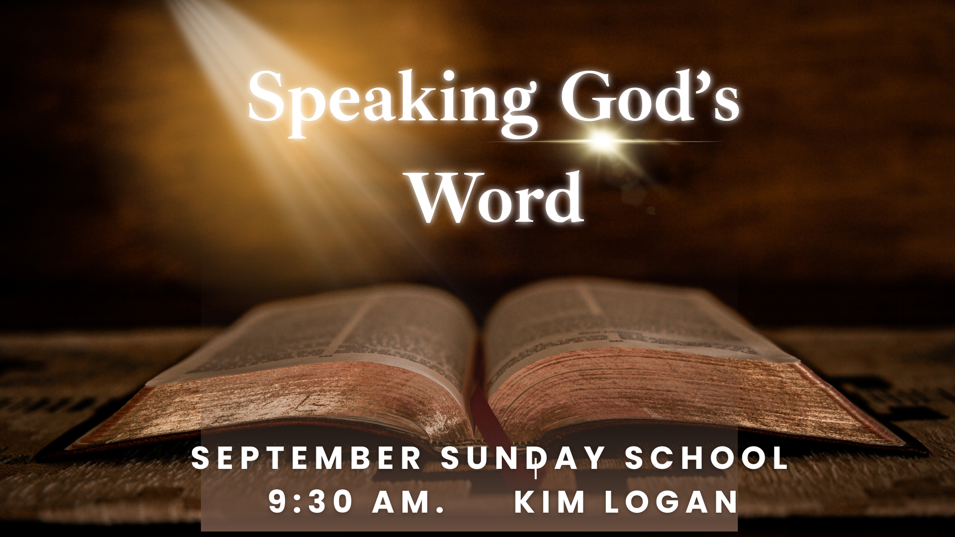 September Coffeesations: Speaking God’s Word with Kim Logan