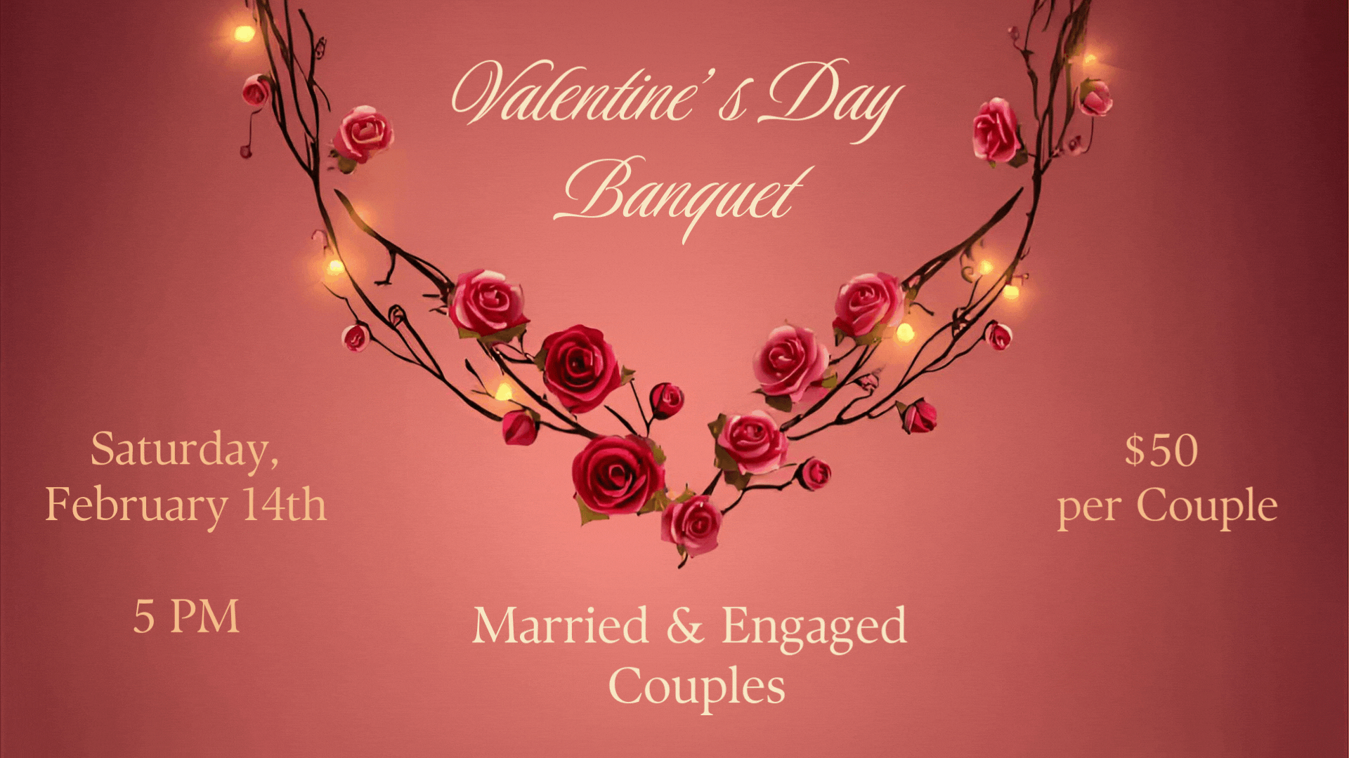 Married Adult Valentine’s Day Banquet