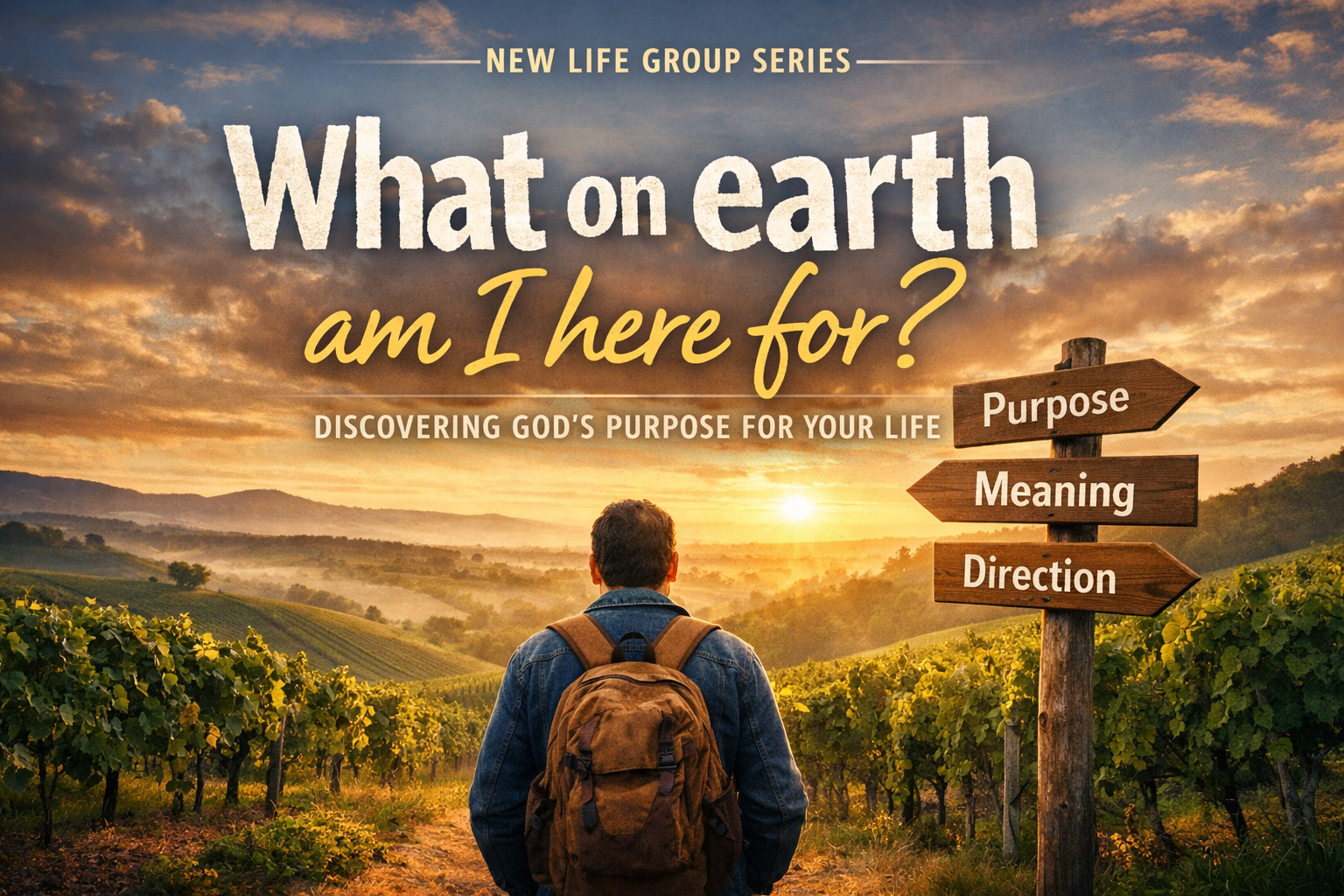 New Life Groups Series: What on Earth Am I Here For? New Life Groups Series: What on Earth Am I Here For?