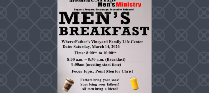 Men’s Breakfast: “Point Men for Christ”