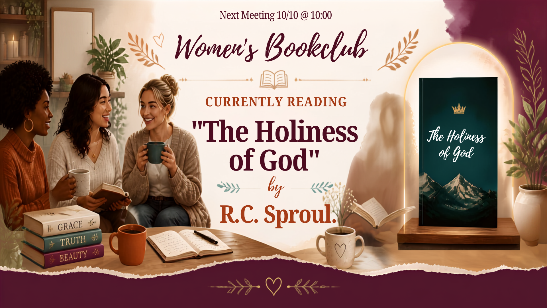 Women’s Book Club Current Read: “The Holiness of God” by R.C. Sproul