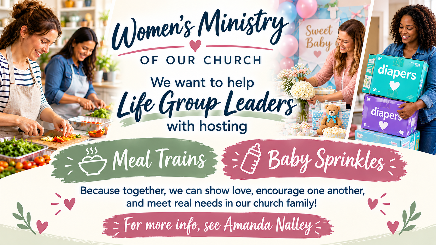 💕 Life Group Leaders: Sisters in the Vine Women’s  Ministry is Here to Help!