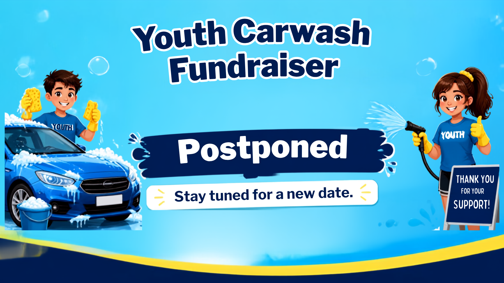 Youth Carwash Fundraiser Postponed